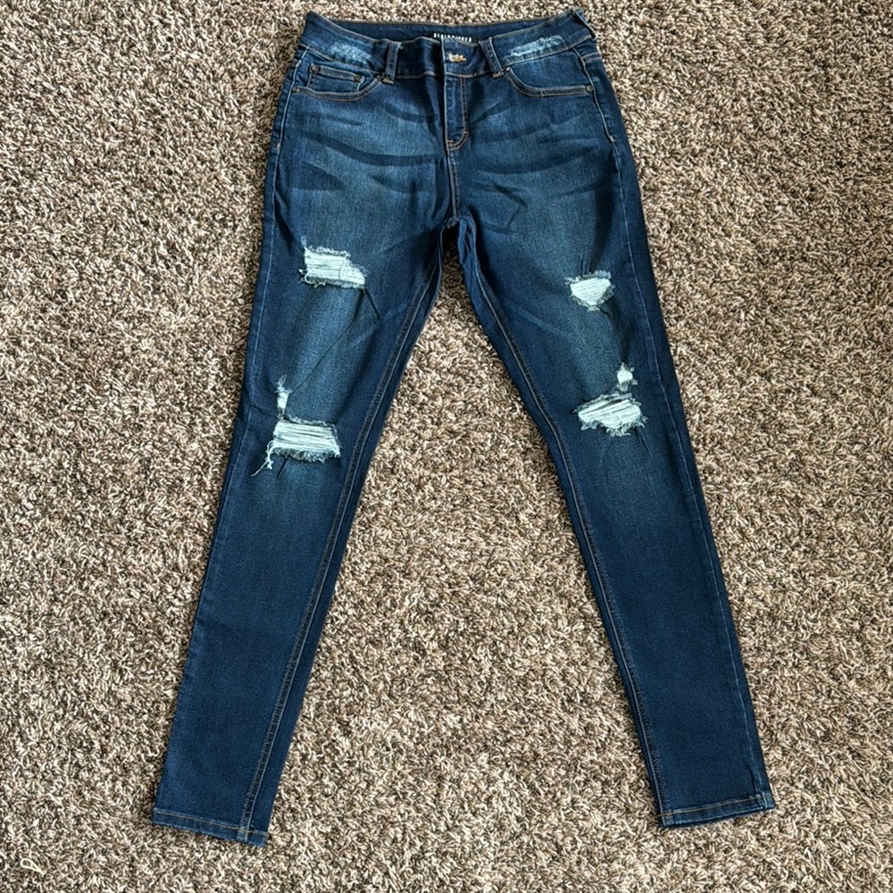 Fashion Nova Distressed Blue Jeans for Women